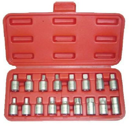 Set de clé de bouchons de vidange 17 Pcs