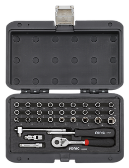 Coffret douilles 1/4” 12pans 32 pcs
