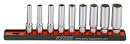 Set 1/4” douilles longues 12pans 9pcs