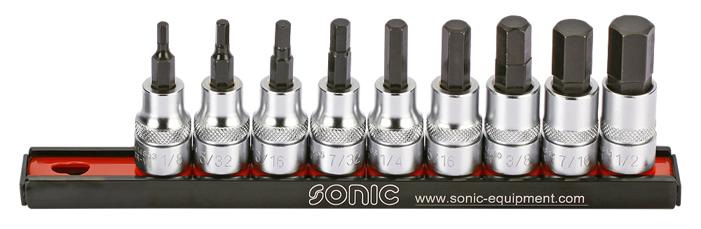 Set 3/8” douilles allen 9pcs