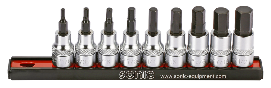 Set 3/8” douilles allen 9pcs