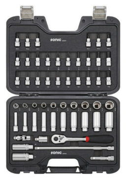 Coffret douilles 3/8” 12pans 53 pcs