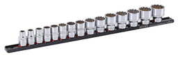 Set 1/2” douilles courtes 12pans 15pcs