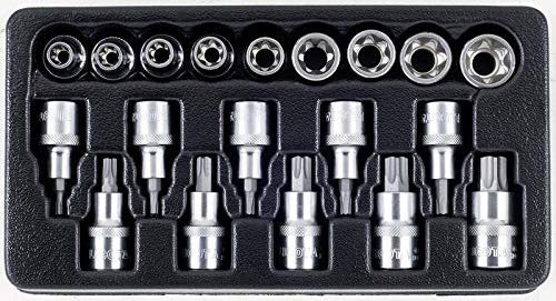 Set embouts sur douilles Tx mâle et femelle (19 pcs-1/2")