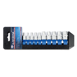 Set d'embouts sur douilles Tx femelle (10 pcs-3/8")