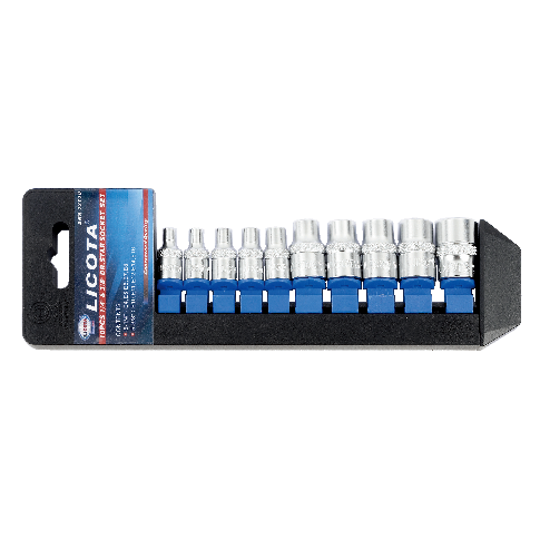 Set d'embouts sur douilles Tx femelle (10 pcs-3/8")