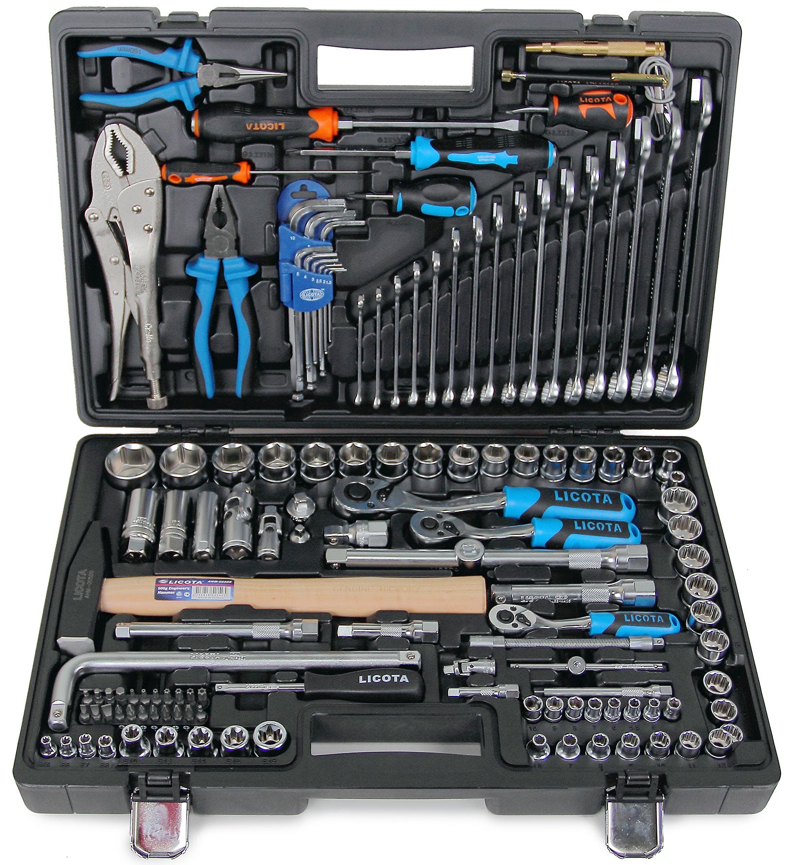 Coffret douilles 1/4''-3/8''-1/2''  128pcs''