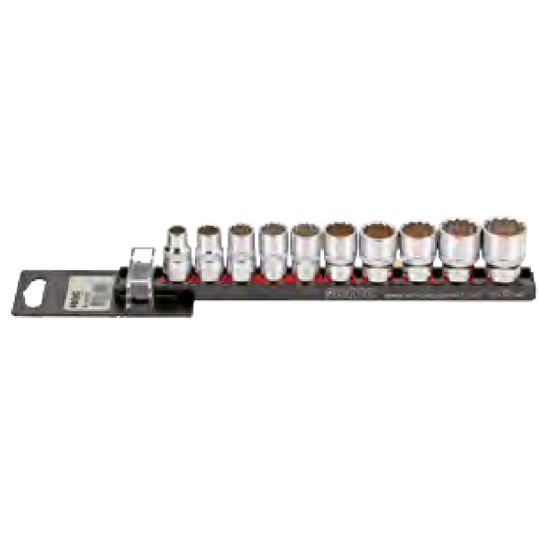 set douilles 12 pans 10pcs 3/8''