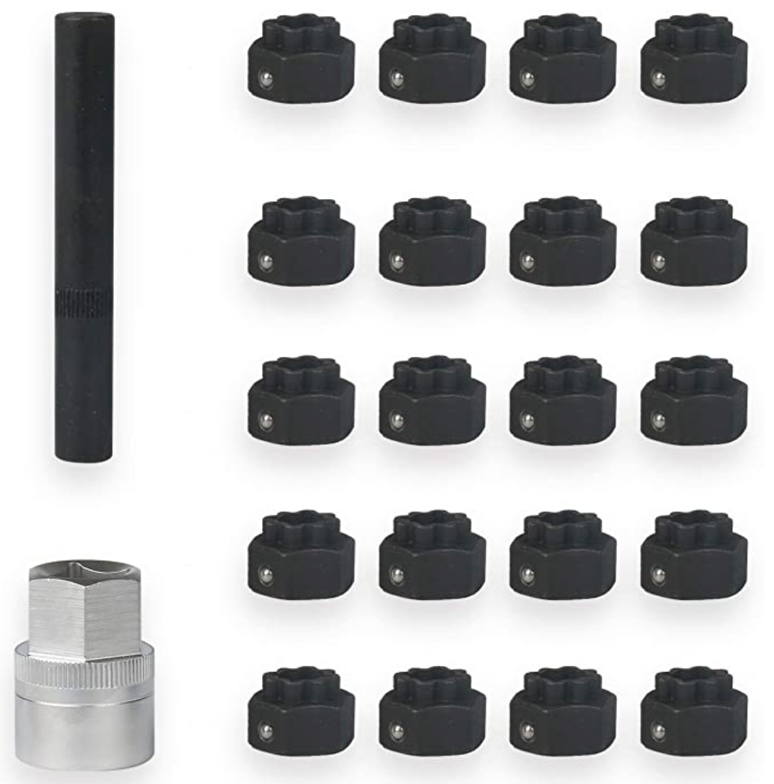 Set douilles pour boulons anti-vol AUDI 22pcs