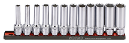 Set douilles longues 6pans - 12pcs 1/2''