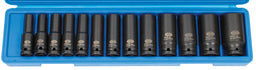 Coffret 1/2' douilles L à chocs 10-30mm 13pcs