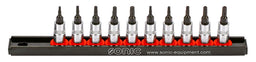 Embout Torx troué sur douille (10pc - 1/4")