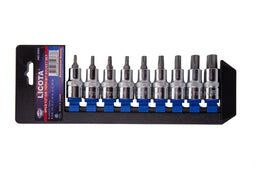 Set d'embouts Tx sur douilles (9pcs-1/2")