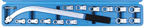 Set clés polygonales coudées pr boulons de poulies 5pcs 12-19mm E10-E18