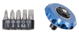 Cliquet porte embouts 72 dents + 5 embouts 1/4''