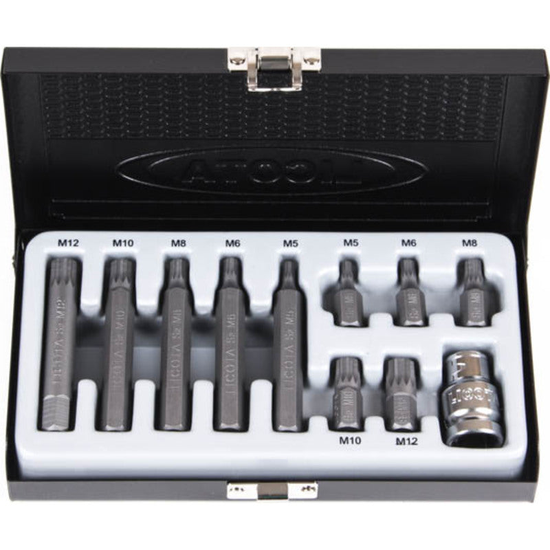 Set embouts 10mm courts & longs Spline-XZN (11 pcs)