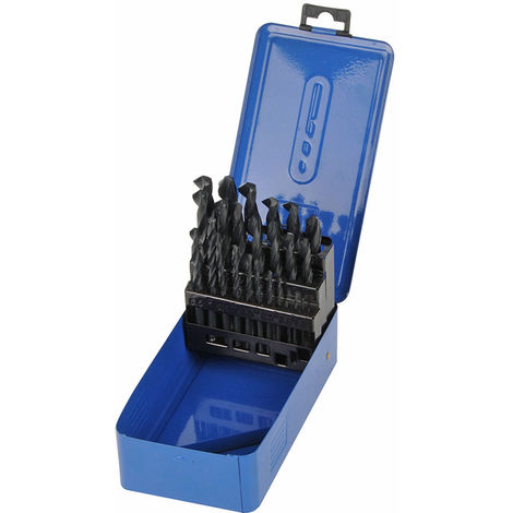 Set mèches acier rapide HSS-R 19pcs