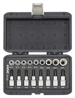 Set d'embouts sur douilles Tx mâme et femelles (17pcs-1/2")