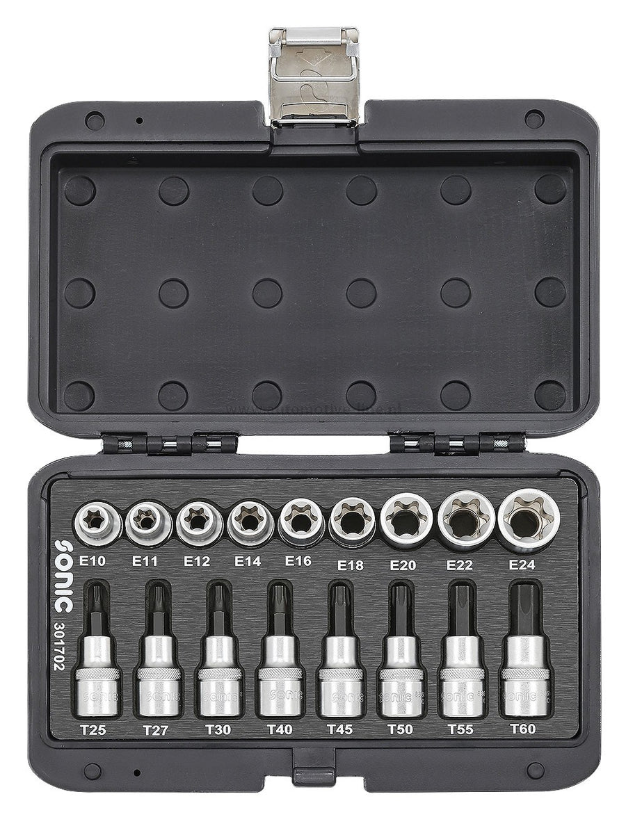 Set d'embouts sur douilles Tx mâme et femelles (17pcs-1/2")