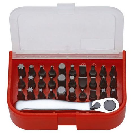 Set bits + cliquet mini 1/4'' (31-pcs)
