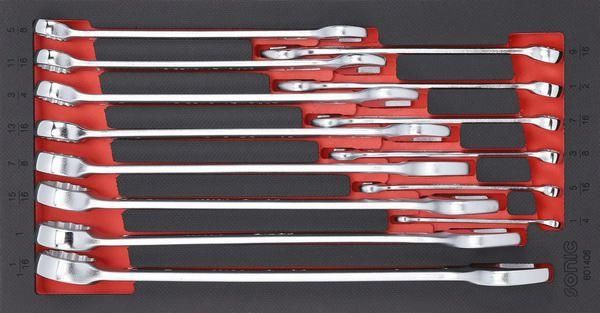Set clés mixtes SAE 14 pcs