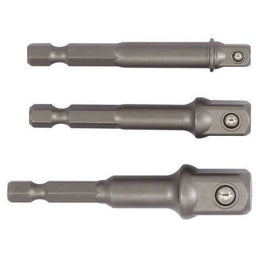 Set 3 adapteurs pour foreuses 1/4''-3/8''-1/2''