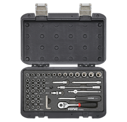 Set douilles embouts 1/4 46pcs