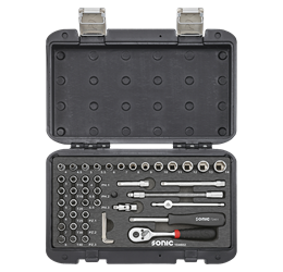 Set douilles embouts 1/4 46pcs