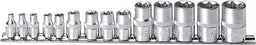 Set douilles Tx femelle (1/4"-3/8"-1/2") 14 pcs